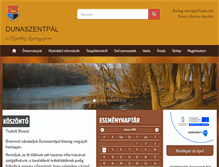 Tablet Screenshot of dunaszentpal.hu